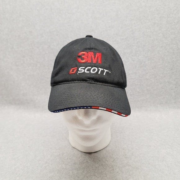 3M Scott MES Fire Safety Adjustable Hat Black Bretmor Headwear Strap back Cap‎ - Picture 1 of 7